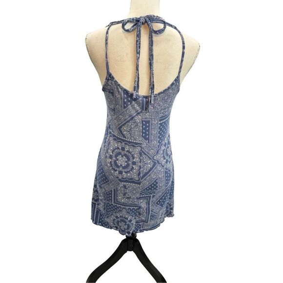 Reckless hearts blue bandanna dress size small - Picture 9 of 14
